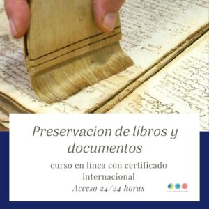 Conservación libros y documentos - paquete 2 cursos en línea