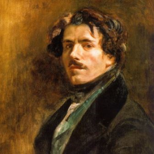 retrato de Eugene Delacroix