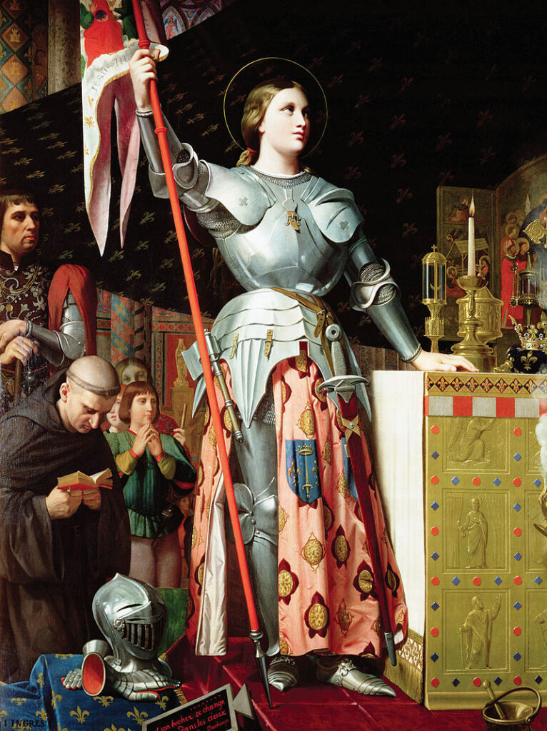 Juana de Arco en la Coronación de Carlos VII, de Jean Auguste Dominique Ingres (1854)