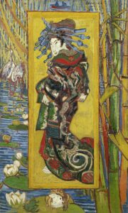 La cortesana (1887), Vincent Van Gogh (pintura basada en un grabado japonés; Museo Van Gogh, Países Bajos).