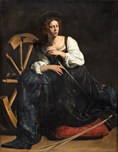 Caravaggio - Santa Catalina de Alejandria, Museo Nacional Thyssen-Bornemisza, Madrid.