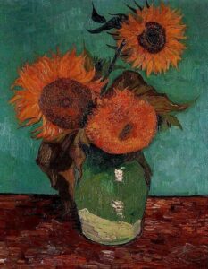 3 girasoles de van Gogh