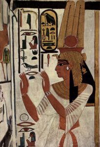 Pintura en la cámara funeraria de Nefertari, esposa de Ramsés II