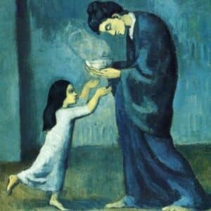 Pintura de Picasso madre y hijo