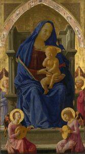 Las vestimientas azules de la Virgen María de Masaccio (1426) fueron pintadas de azul ultramarino