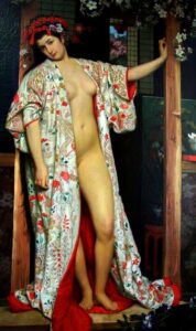 Tissot - Japonesa en el baño (1864), Museo de Bellas Artes de Dijon