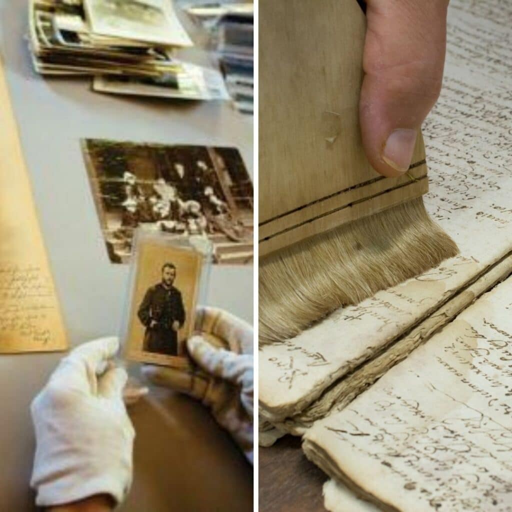 portada cursos de conservación de documentos y fotos