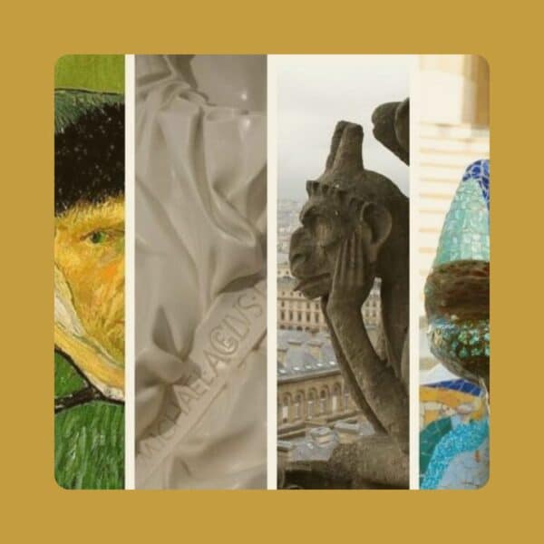 portada de vouchers para curso historia del arte